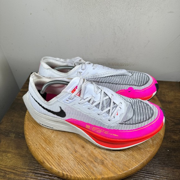 Nike ZoomX Vaporfly NEXT% 2 Mens Running Shoes White Pink DJ5457-100 Size 13 main image 8